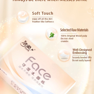 C&S Pink Serie compact soft face tissue 3ply (100 sheets 8 bags bundle)