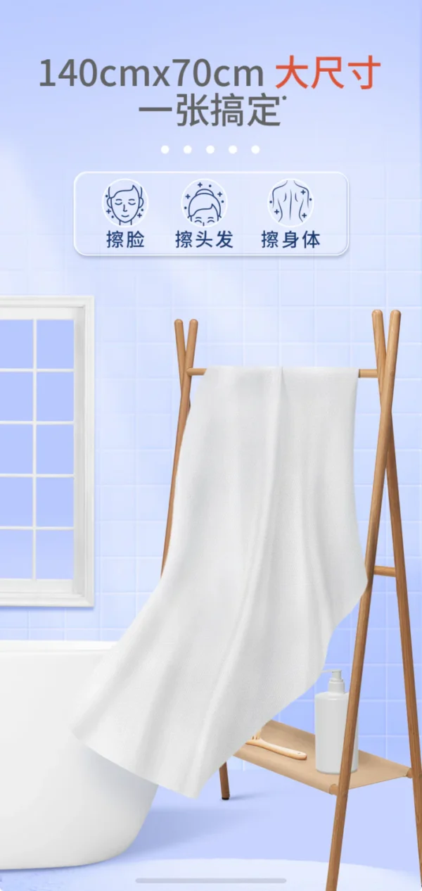 C&S Ultra Light Disposable Bath Towel - Image 10