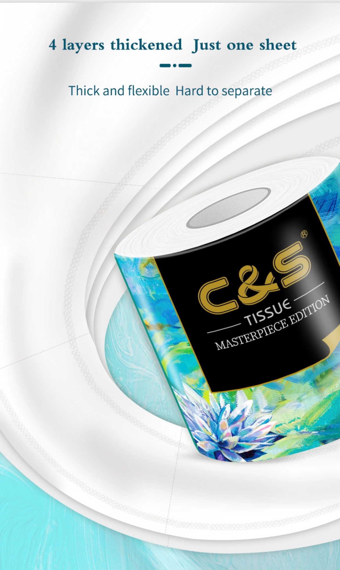 C&S Artist Premium 4ply 200g Toilet Paper Roll (10 rolls a bundle) - Image 5